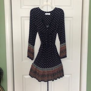 | Time & Tru | Boho Tie Dress